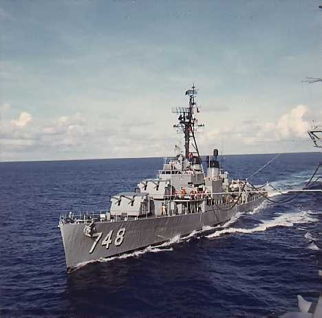 Uss Harry E. Hubbard Dd748 Uss Hancock Cva19 Underway Replenishment - 1969